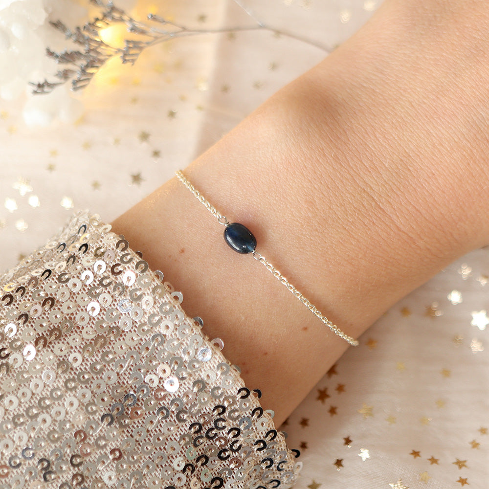 Saffier Donker Blauw Armband