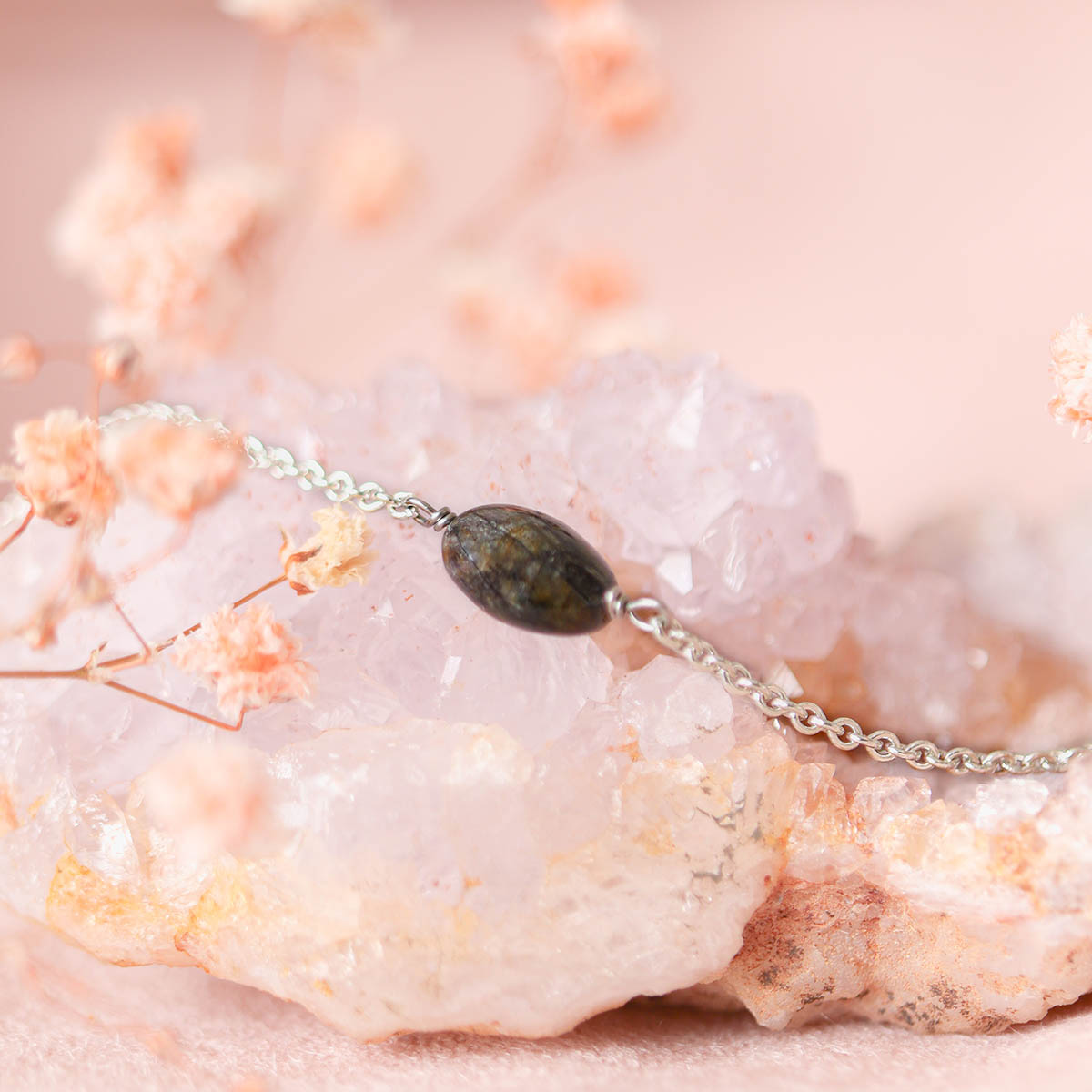 Zwarte Toermalijn armband zilver