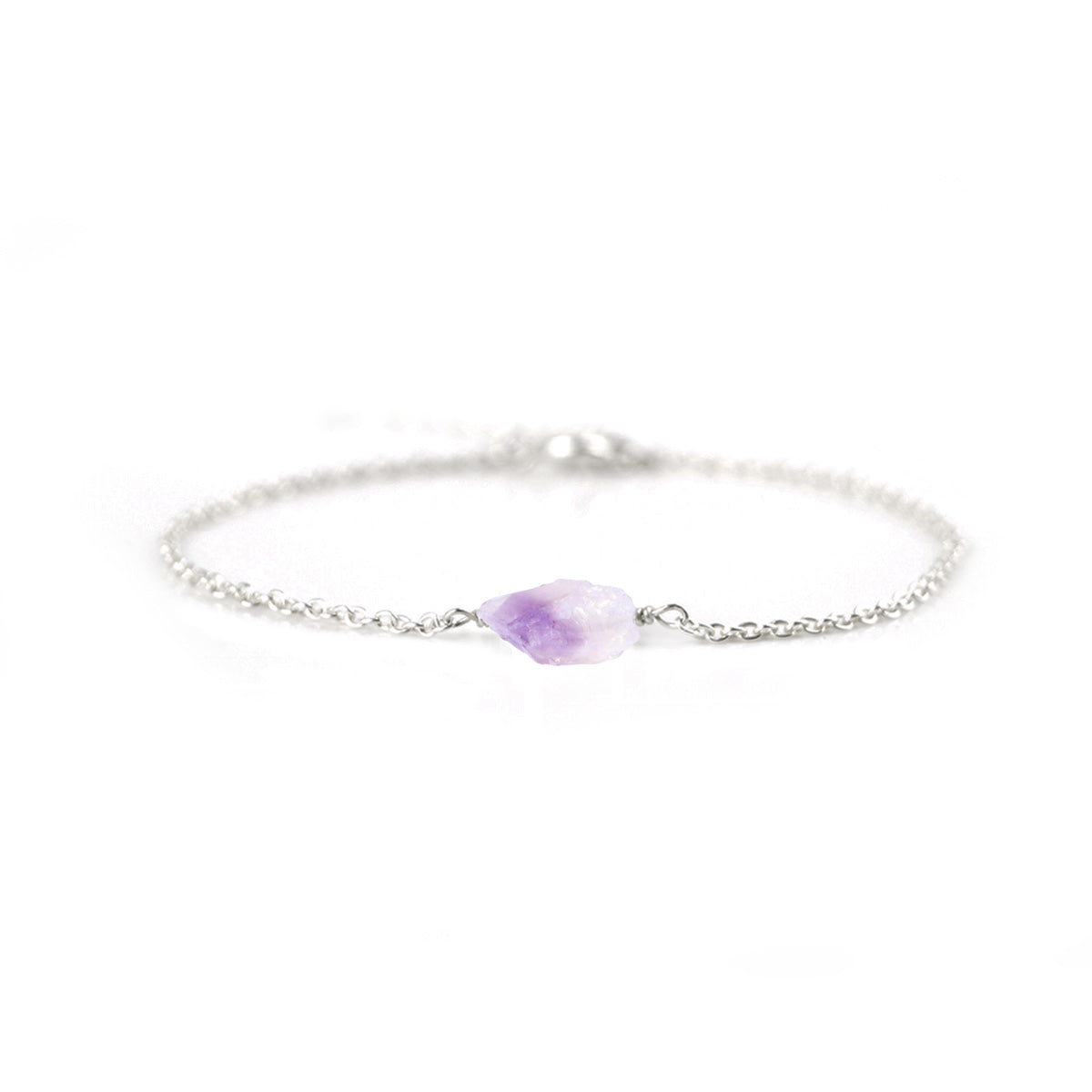 Amethist ruw Armband