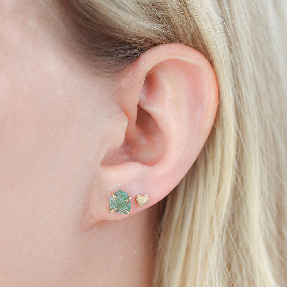 Smaragd oorbellen - geboortesteen april