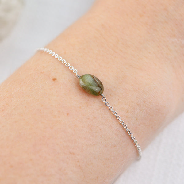 Watermeloen Toermalijn groen Armband