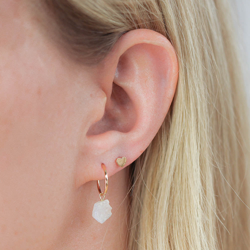 Geboortesteen oorbellen juni - Maansteen