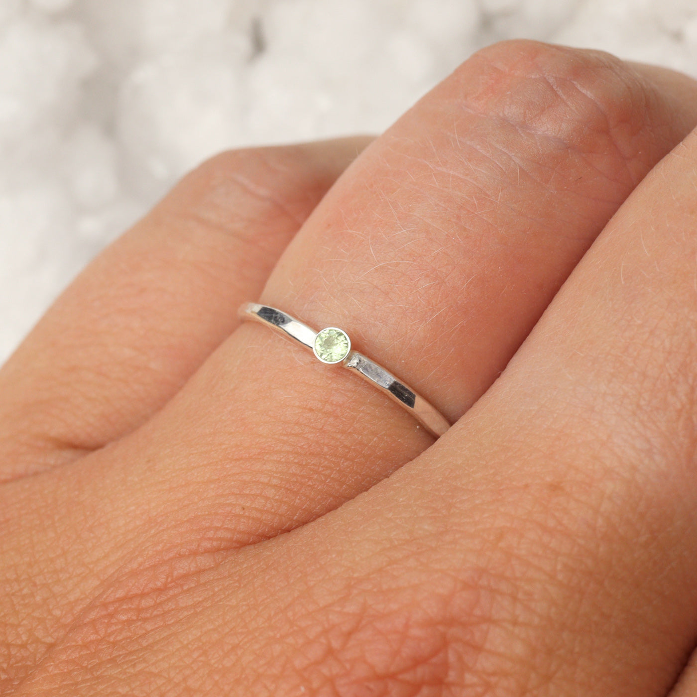 Peridoot ring zilver