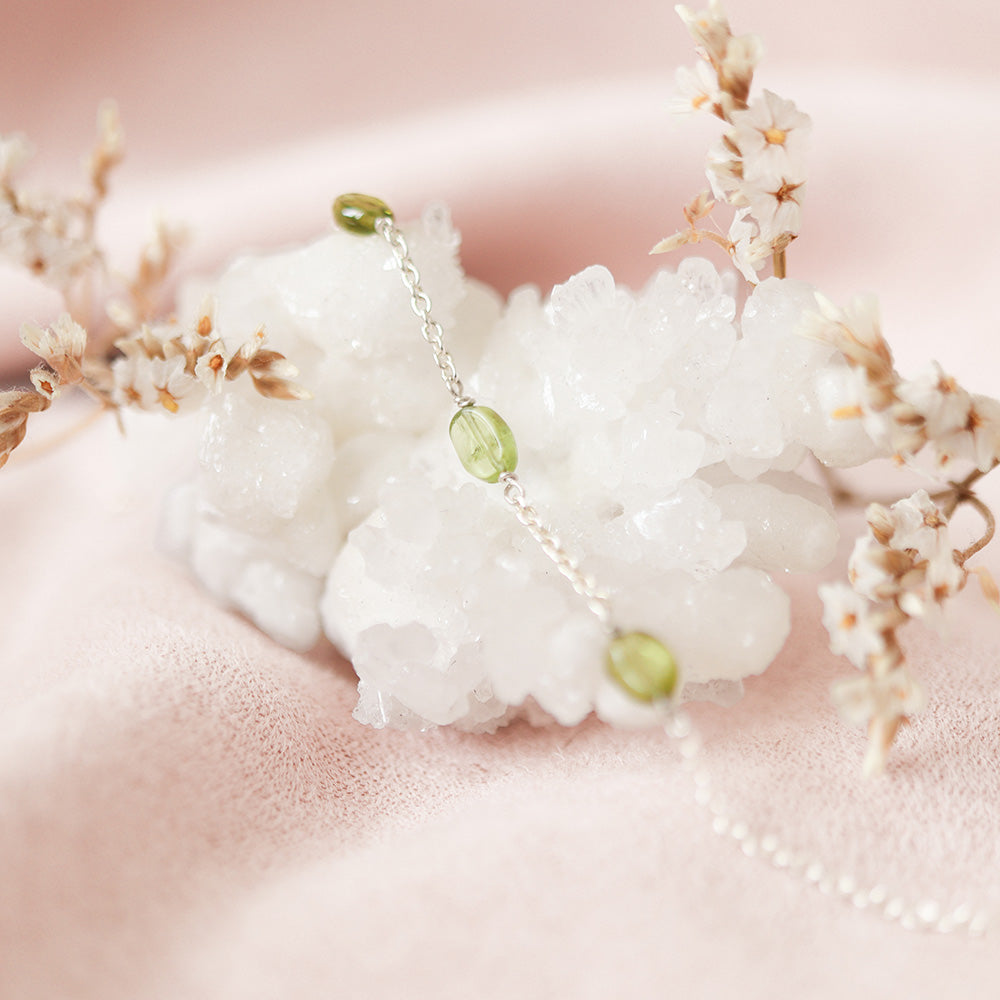 Peridoot armband zilver