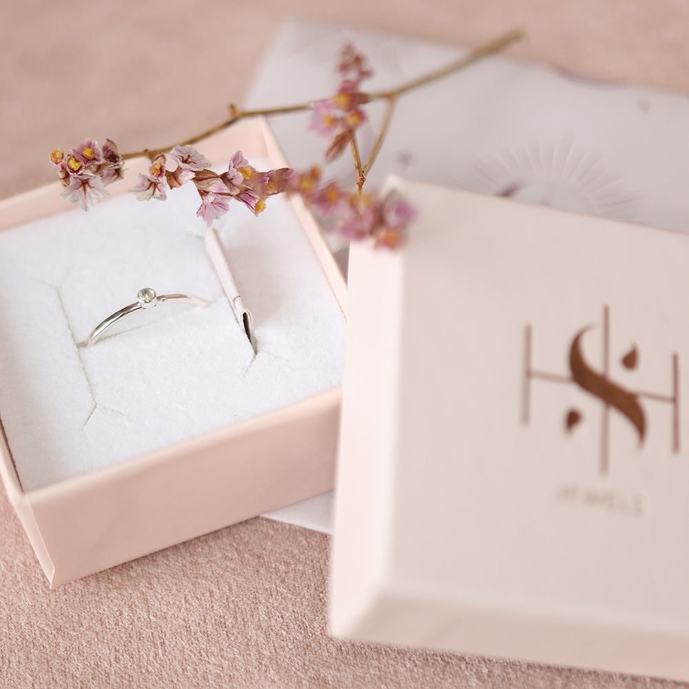 Maansteen ring zilver, geboortesteen ring juni