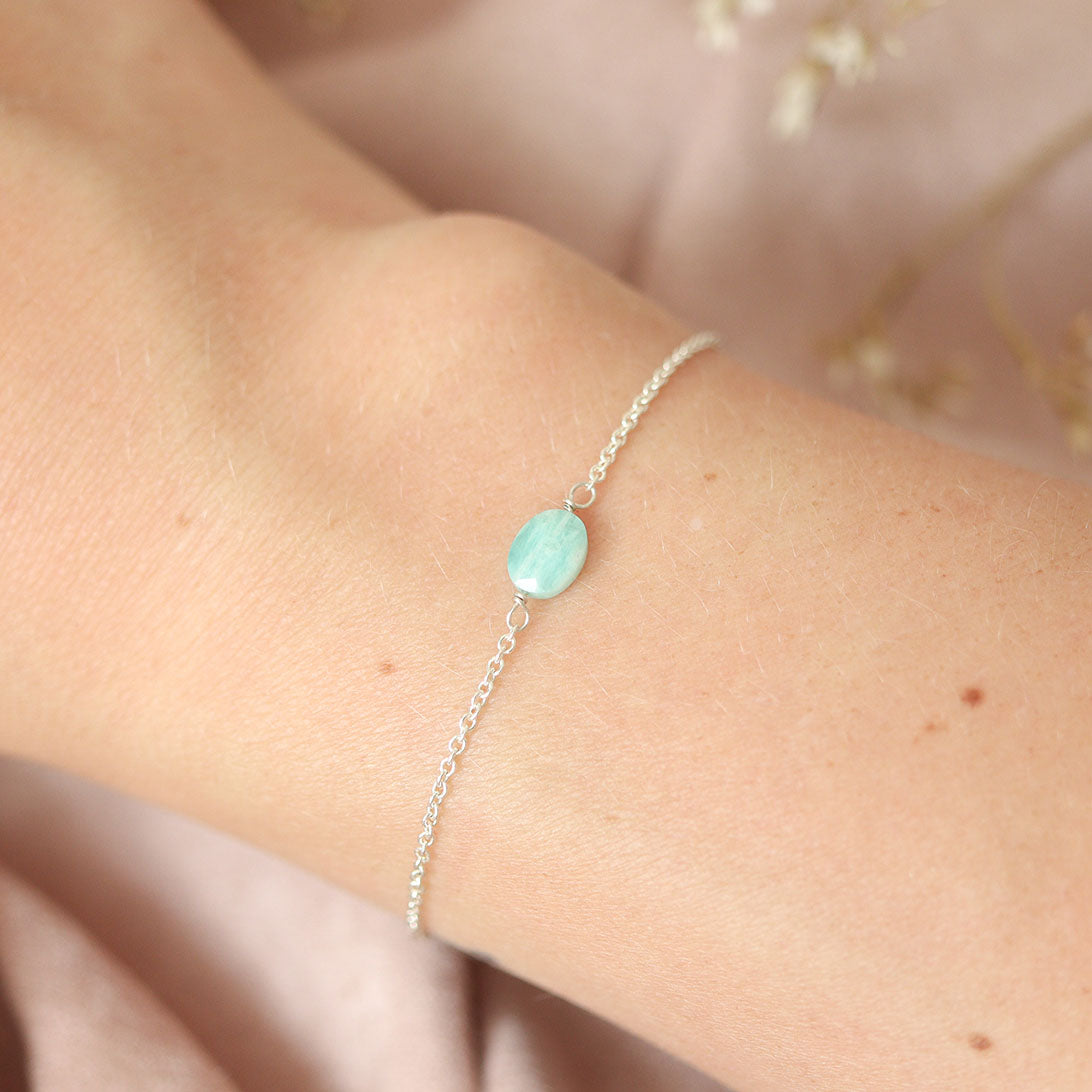 Amazoniet zilver armband 