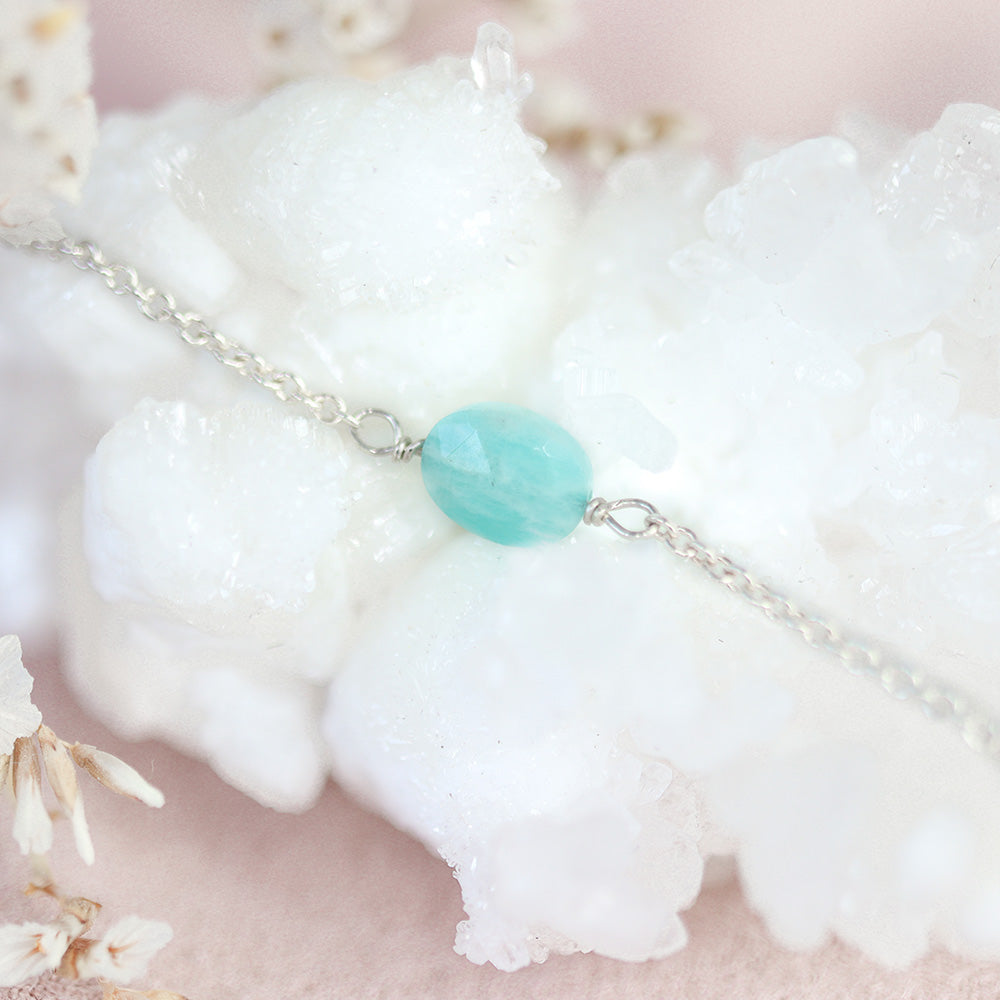 Blauw Groene Amazoniet Armband - ISH Jewels