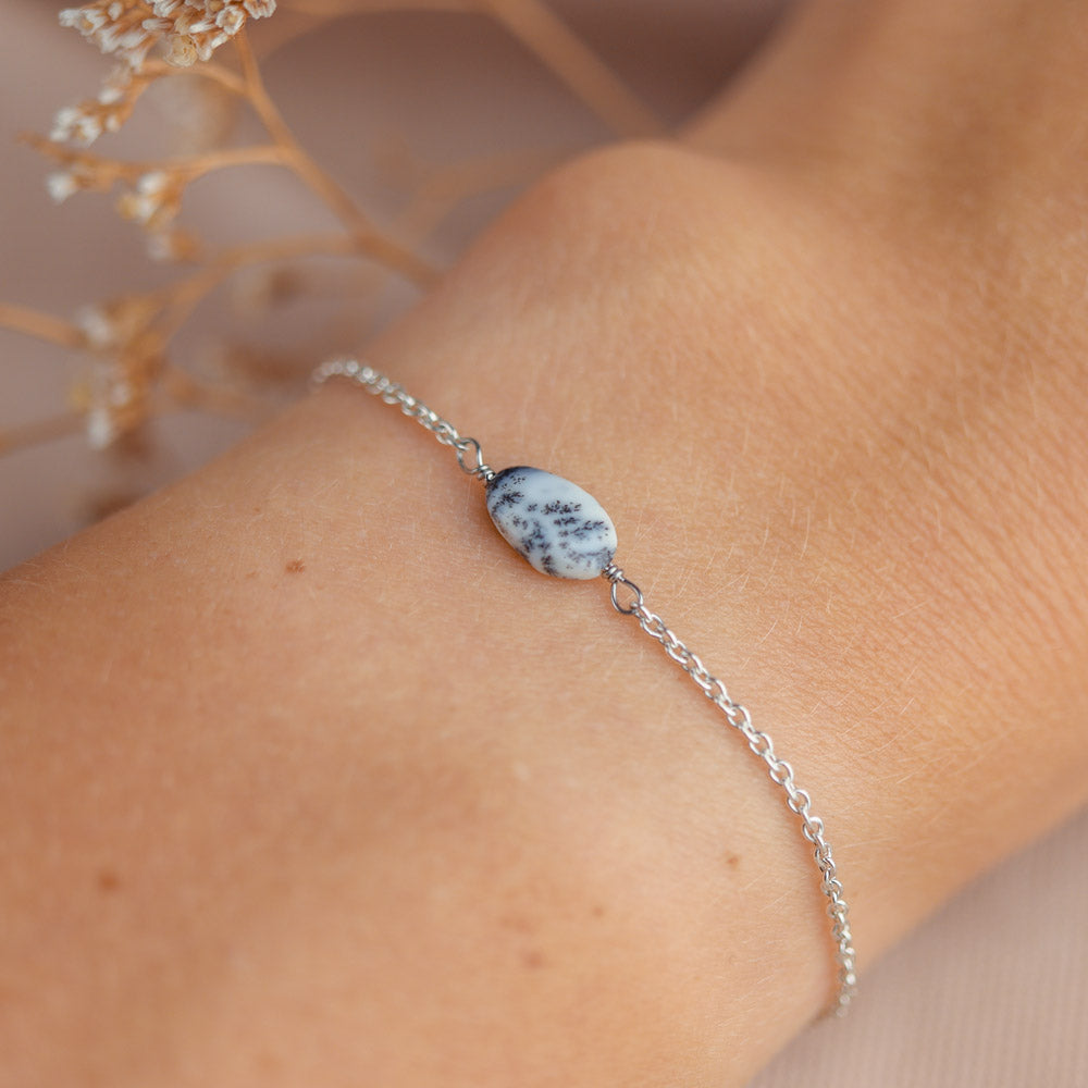 Dendriet Opaal armband - oktober geboortesteen 