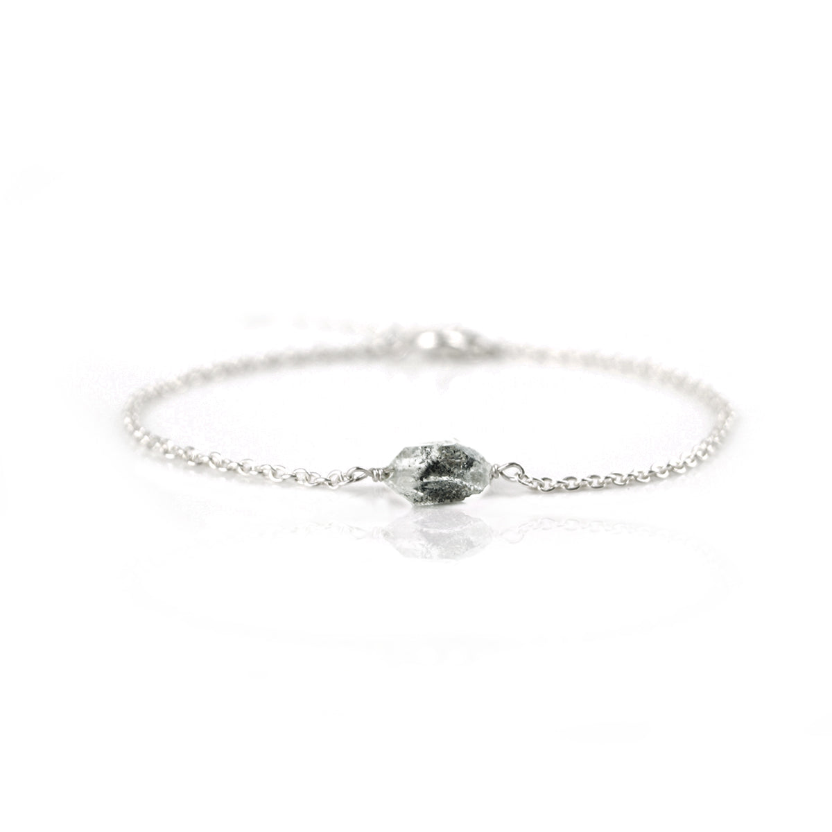 Ruwe Herkimer Diamant Armband - ISH Jewels